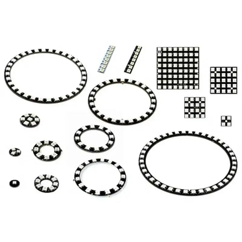 8 12 16 24 32 40 Bit WS2812 5050 RGB LED Ring Lamp Light With Integrated Drivers