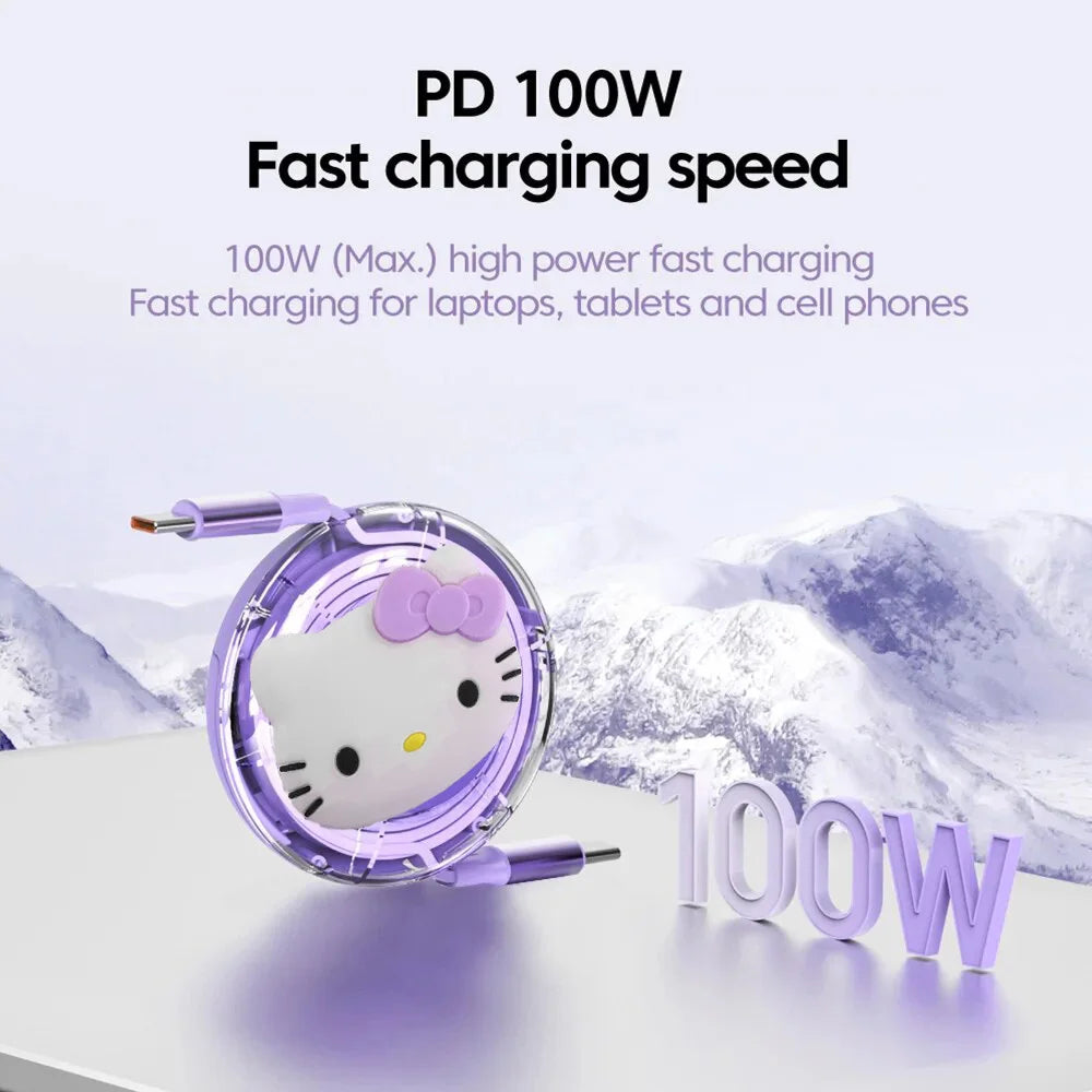 PD 100W Cable USB Type C to Type C Fast Charging USB C to USB C Cable for iphone 15 Huawe