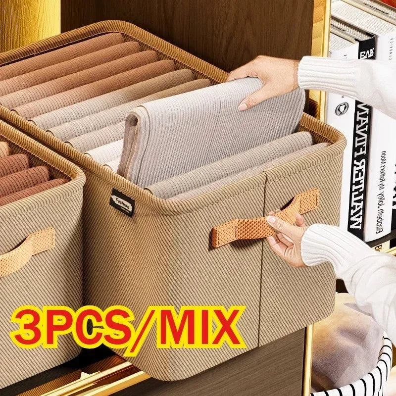 Thicken Clothes Organizer Pants Sweater Storage Cabinets Drawers Organizer Jeans Storage Box Wardrobe Clothes Storage Organizers
