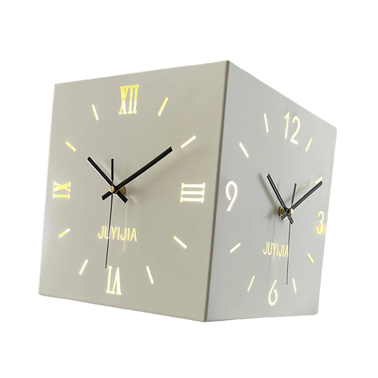 Double-sided Living Room Corner Wall Clocks  Nordic Modern Creative Luxury Electronic Wall Clock Valentines Day Gift Home Decor