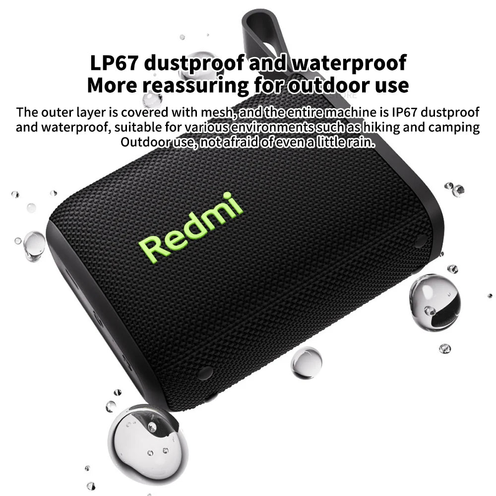 Xiaomi Redmi Portable Bluetooth Speaker Outdoor IP67 Stereo Powerful Sound  Box BT5.3 RGB Dual Pairing TWS Connectivity Colorful