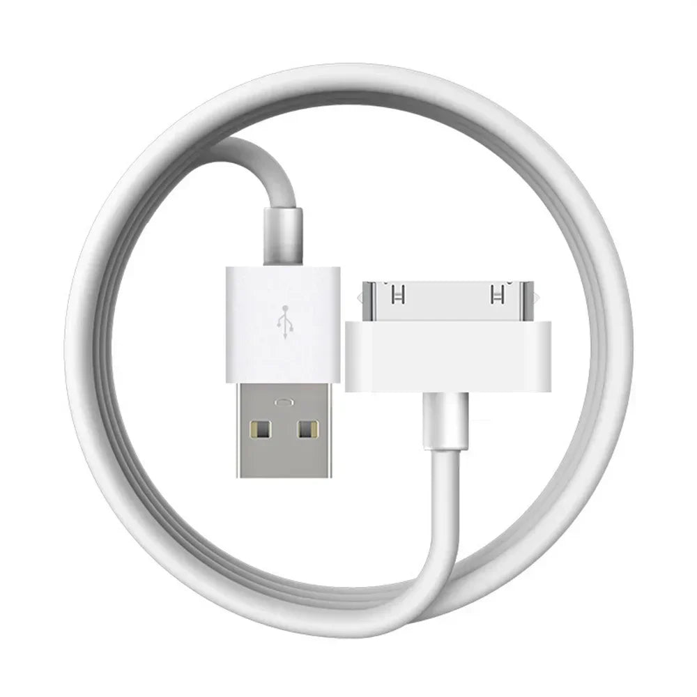 30 Pin USB Charger Cable For IPhone 4 4s 3G 3GS iPad 1 2 3 iPod Adapter Accessories Nano Touch Charging Data Cable Usb Charger