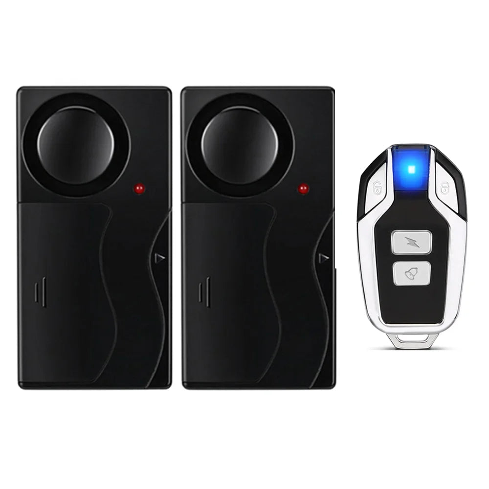 New 110dB Door And Window Vibration Alarm Wireless Anti-Theft  Alarm With Remote Control Home Bicycle Security Burglar Alarm
