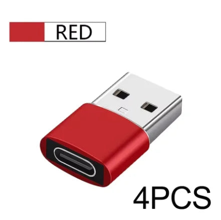 4Pcs USB To Type C OTG Adapter USB USB-C Male To Micro USB Type-c Female Converter For Macbook Samsung S20 USBC OTG Connector