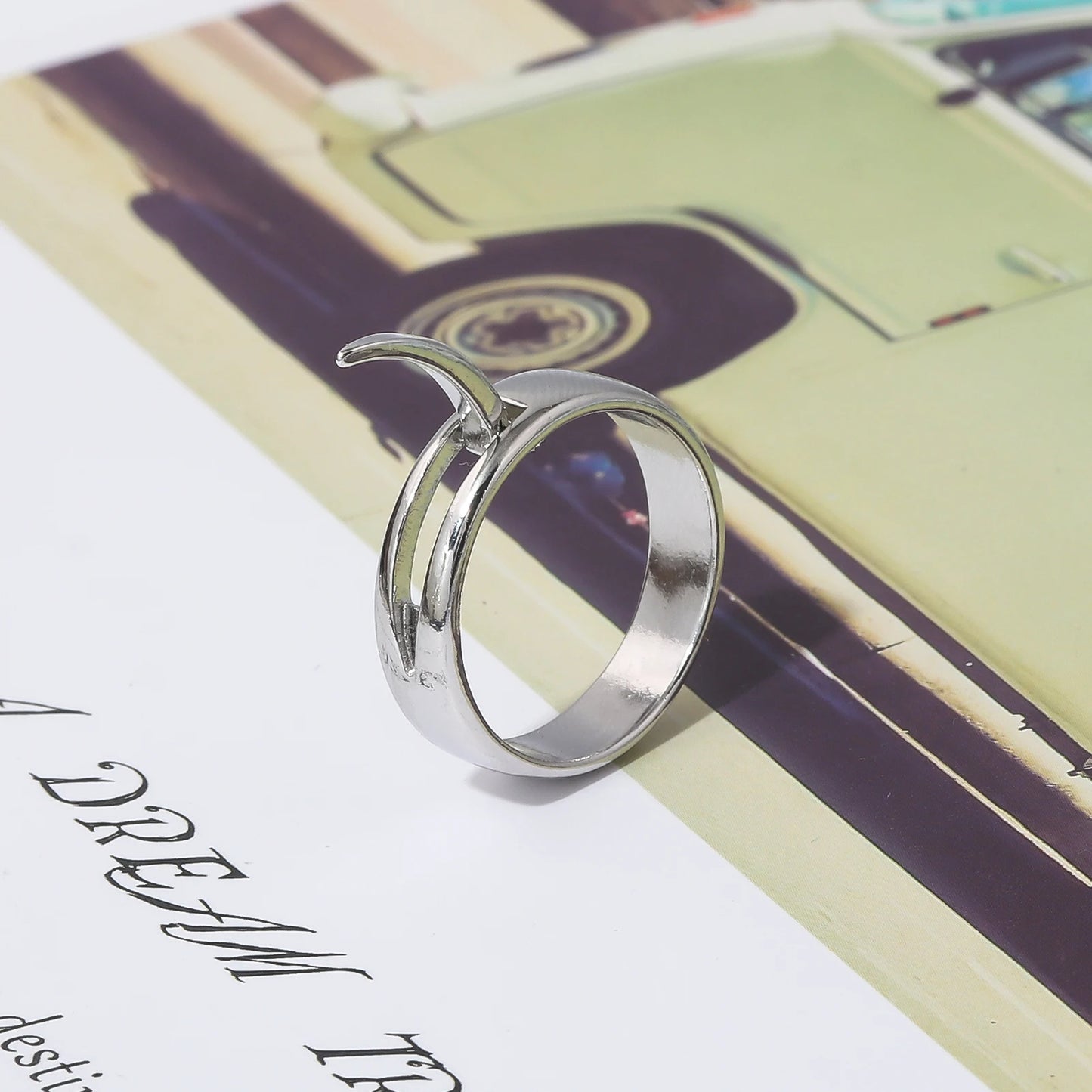 Anime Attack on Titan Ring Cosplay Props Anime Character Annie Leonhart Transformation Ring For Women Men Fans Jewelry Gifts