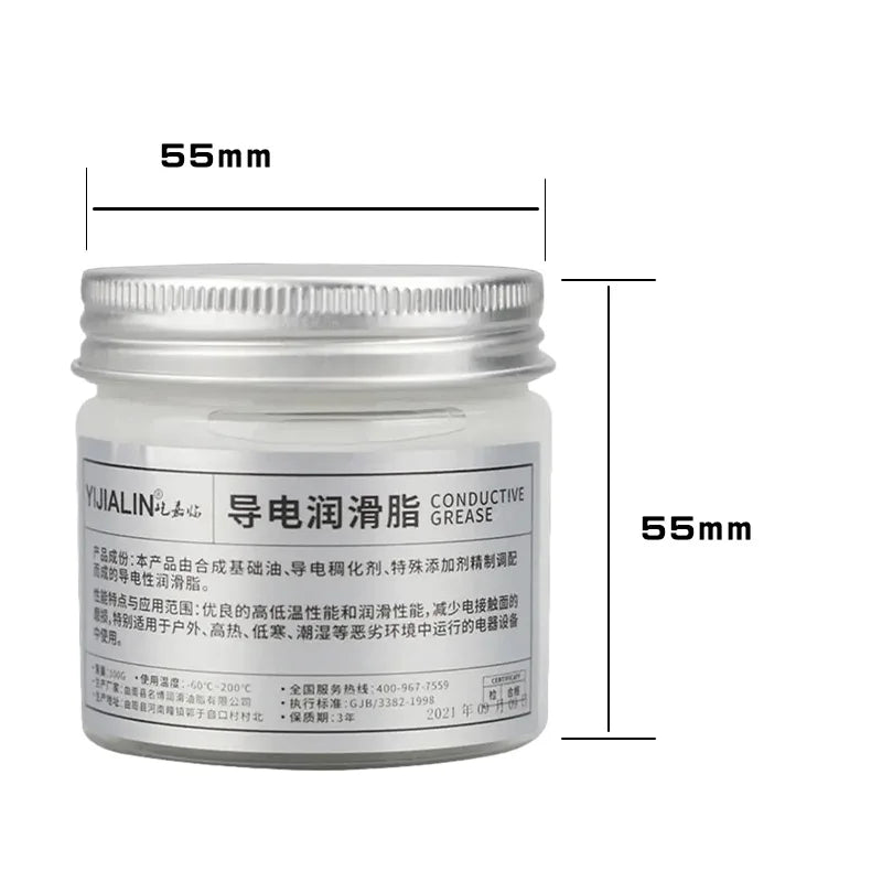 100g Electric Contact Grease Conductive Paste Electricity Compound Grease for Low Resistance Value  for Household Appliances