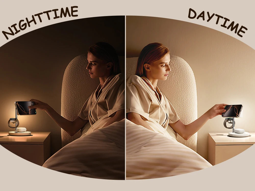 Joyroom Qi2 Magnetic Charging Station for Apple Fast Wireless Charger for iPhone 16 15 14 Pro Max for iWatch for AirPods JR-W23