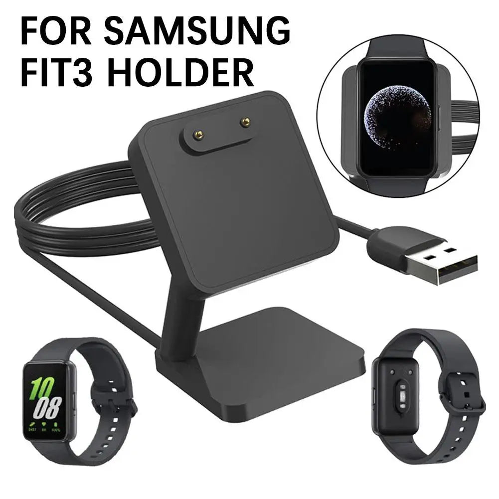 Desktop Stand Charger Adapter USB Charging Cable Dock Station Holder For Samsung Galaxy Fit 3 R390 Smart Band Fit3 Mini Charger