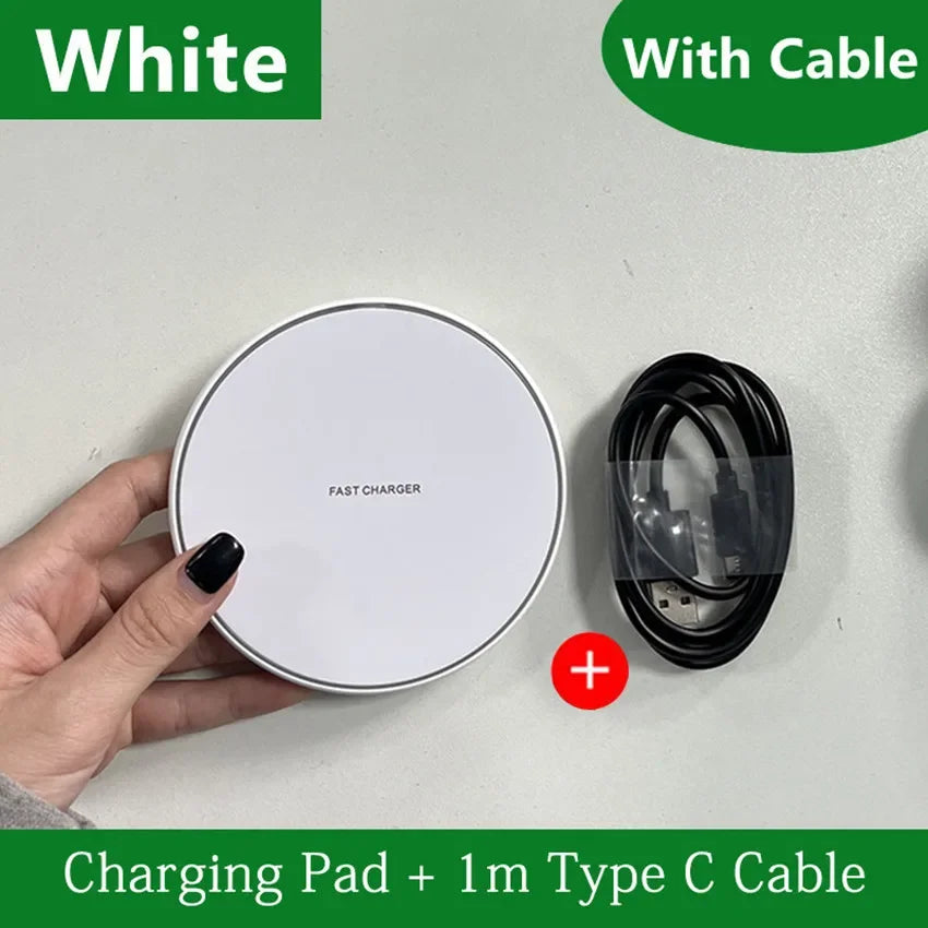 2 in 1 Phone Wireless Charging Dock Station Fast Wireless Charger Pad For iPhone 12-16 X Pro XS Max Samsung Xiaomi Huawei