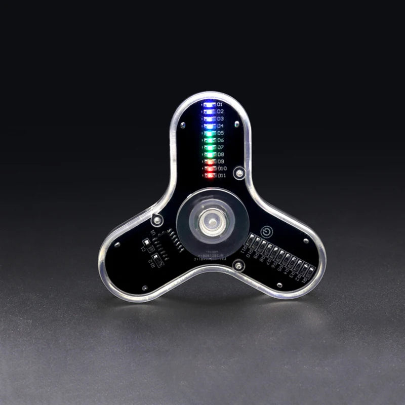 DIY Electronic Top Kit LED Fingertip Gyro Manufacture DIY Kit Fun Top Welding Electronic Components Circuit Board Kit