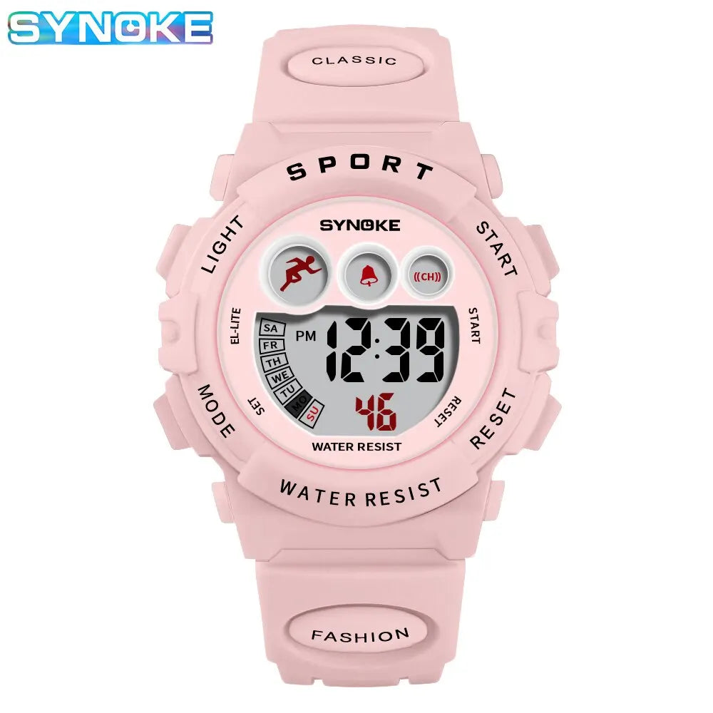 Student Sport Watches For Kids Colorful Electronic Watches Waterproof Clock Children Digital Watch For Boys Girls