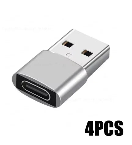 4Pcs USB To Type C OTG Adapter USB USB-C Male To Micro USB Type-c Female Converter For Macbook Samsung S20 USBC OTG Connector