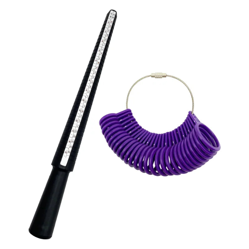 1Pc Professional Jewelry Tools Ring Mandrel Stick Finger Gauge Ring Sizer Measuring UK/US/EU/№ Size for DIY Jewelry Size ToolS