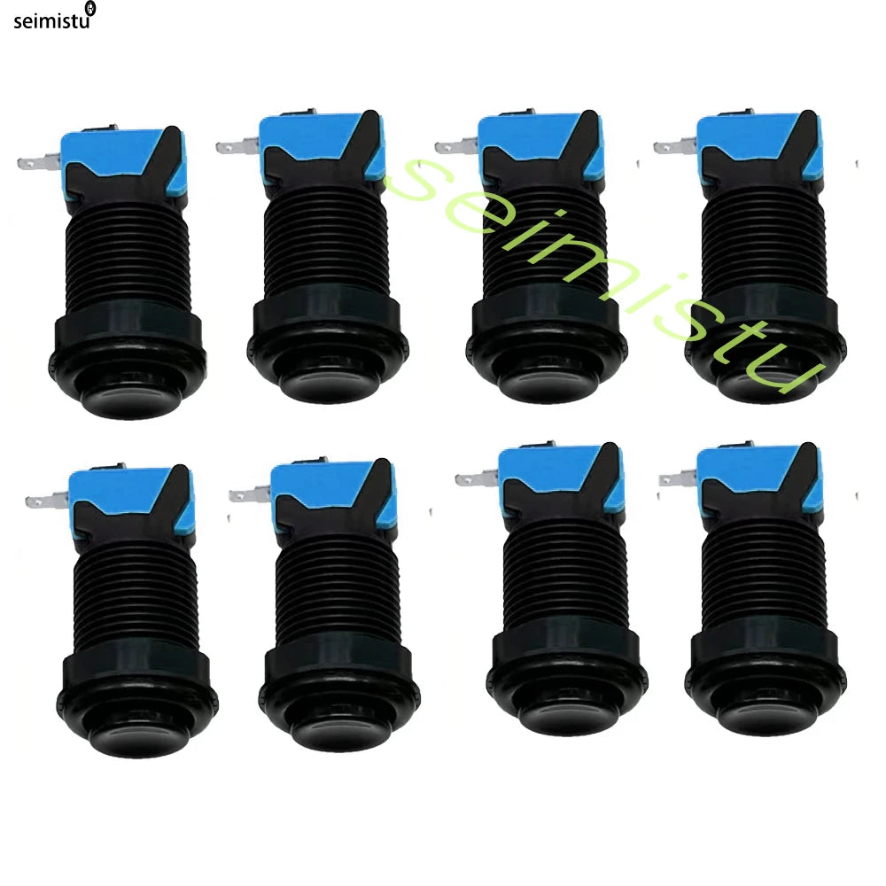 8pcs American Happ Style Push Button 28mm For Neo Geo Arcade Game Machine Joystick Zero Delay Controller buttons Parts
