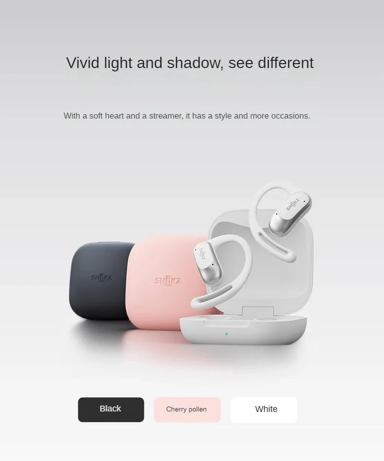 Original SHOKZ T511 OpenFit Air Open Earless Wireless Bluetooth Headphones Sports Headphones HD Call Noise Reduction Support APP