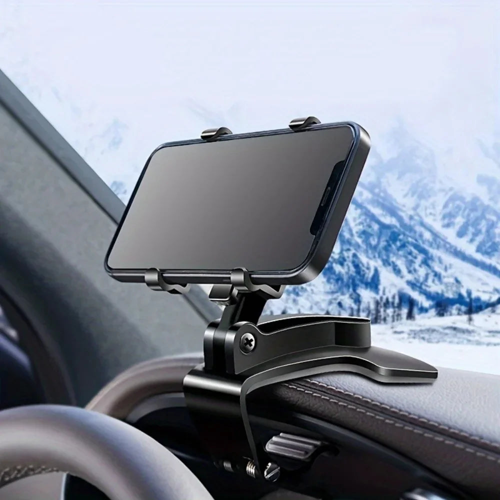 Car Mobile Phone Holder Universal Dashboard Phone Holder Easy Clip Mount Stand Cellphone Stand For GPS Navigation Hanging Holder