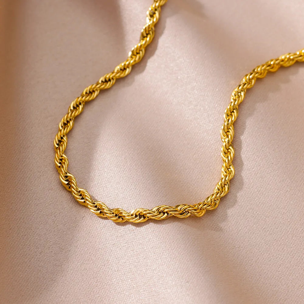 Stainless Steel Chain Anklets for Women Accessories Gold Color Ankle Bracelet Waterproof Anklet Summer Beach Boho Jewelry Gift