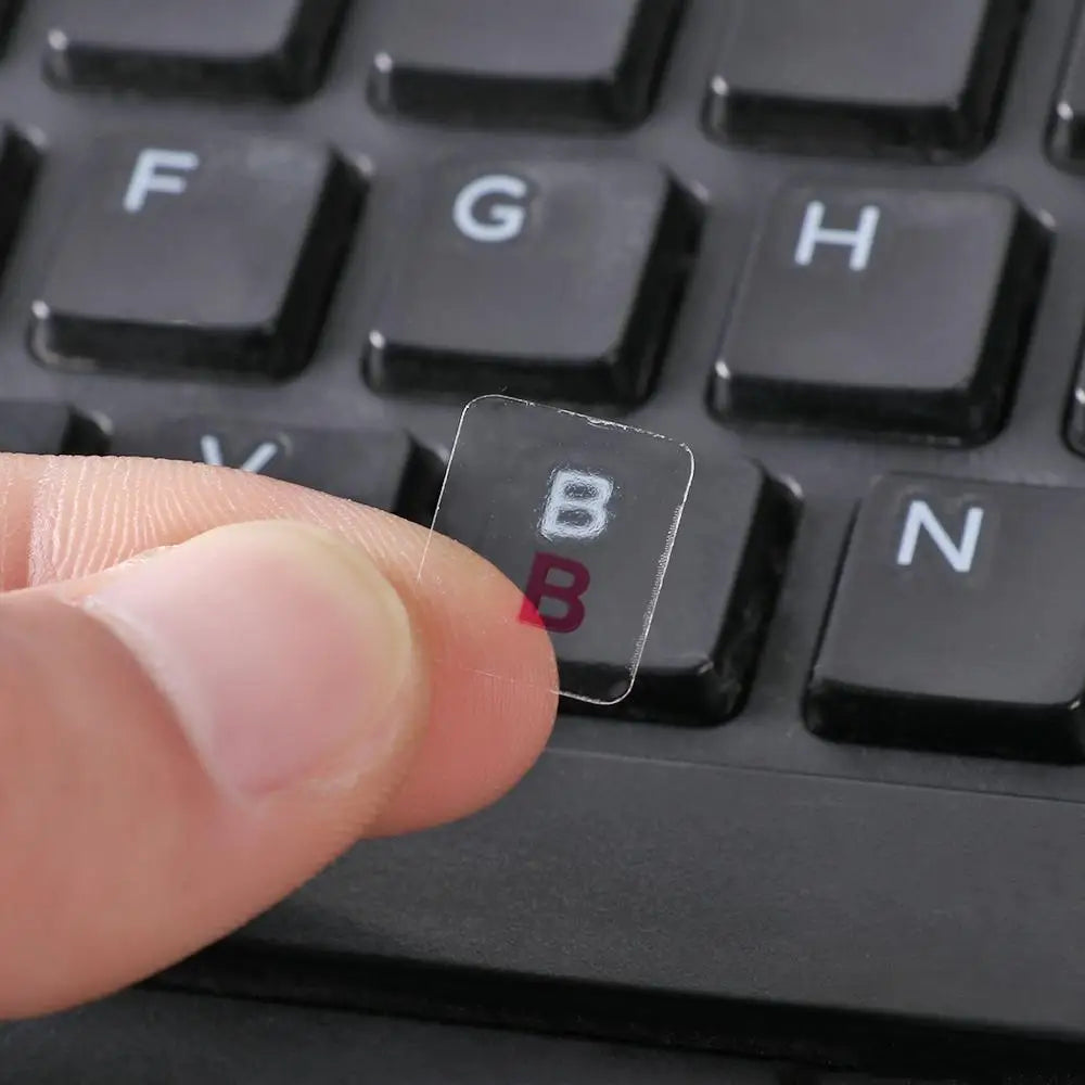 Russian Laptop Desktop Keyboard Sticker PVC Removable Glossy Matte Transparent Keypad Decals Wear-Resistant