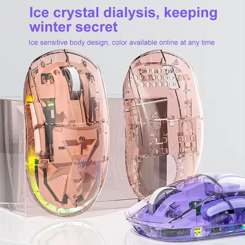 AULA SC660 Wireless Bluetooth Mouse E-sports Mouse Three-Mode Connection Lightweight Mouse Type-C Charging Game Office Girls Boy