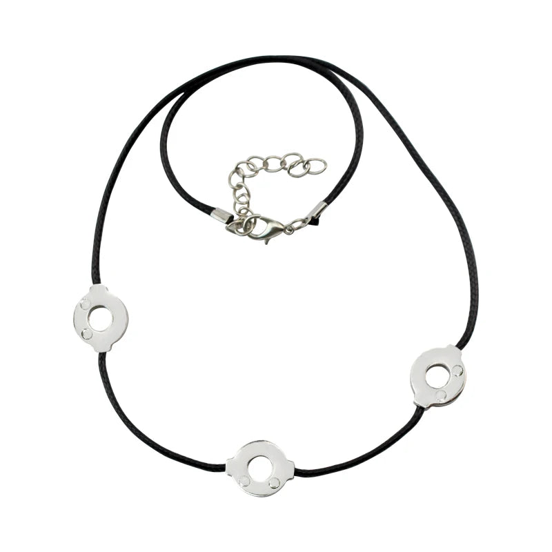 Anime Uchiha Itachi Necklace Titanium Steel Cosplay 3 Loops Necklace Women Choker Kolye Gift Ethnic Men Jewelry