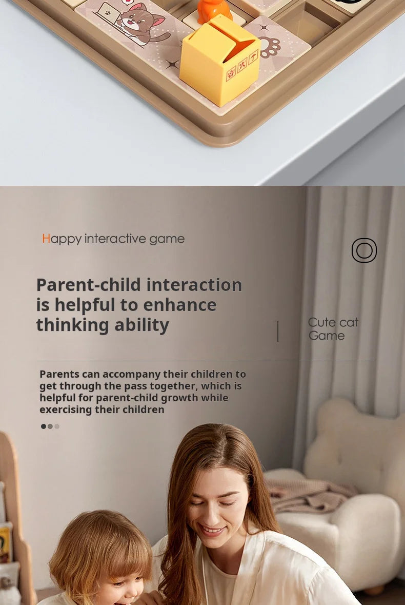 Diy Hide And Seek Cat Puzzle Clearance Clearance Board Game Cat Children Space Planning Logical Thinking Training Puzzle Toy