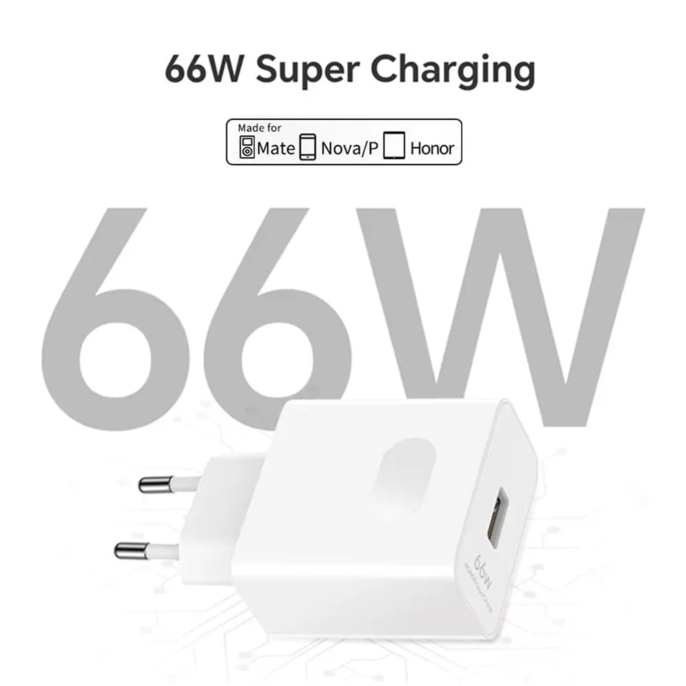 66W Super Fast Charger For Huawei Mate 40 50 P50 P60 Nova 11 Honor 90 100 X8b Magic 5 Lite 6 Pro Type C Quick Charging 6A Cable