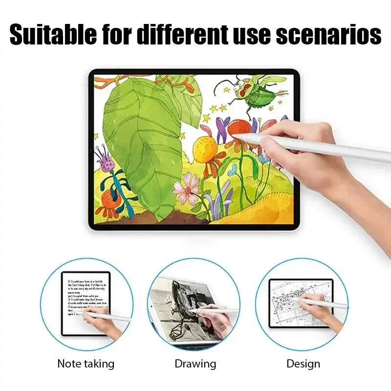 For Apple Pencil Palm Rejection Power Display iPad Pencil Game Pen For iPad 2025 2024 2023 2022 Pro Air Mini Specific Stylus