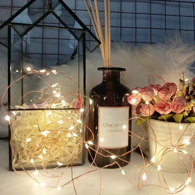 2 Pack Solar Fairy Lights 300LED Solar String Lights Outdoor Waterproof 8 Modes Copper Wire Twinkle Light