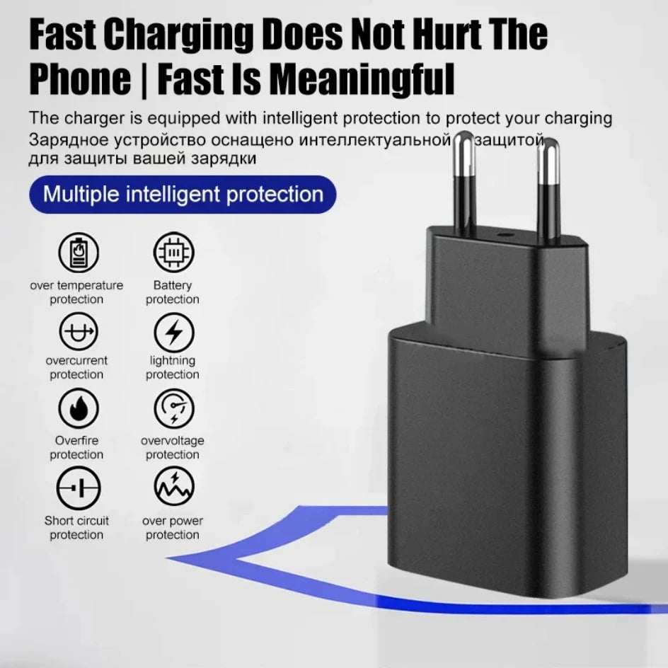 45W PD Charger Fast Charging for Samsung Galaxy S22 S23 Ultra Note 10+ 5G USB C Mobile Phone Type C Wall Quick Charging Adapter
