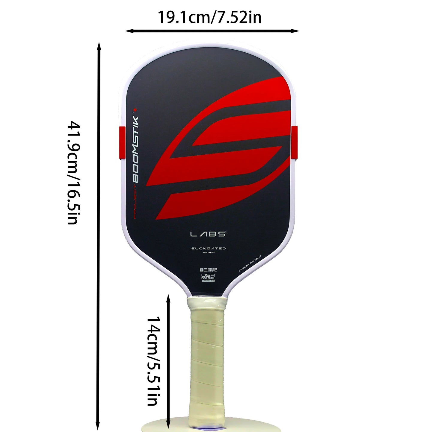 Boomstik clone widebody Elongated EVA Power Surrounding Foam  Epp Core Carbon Fiber Pickleball Paddle