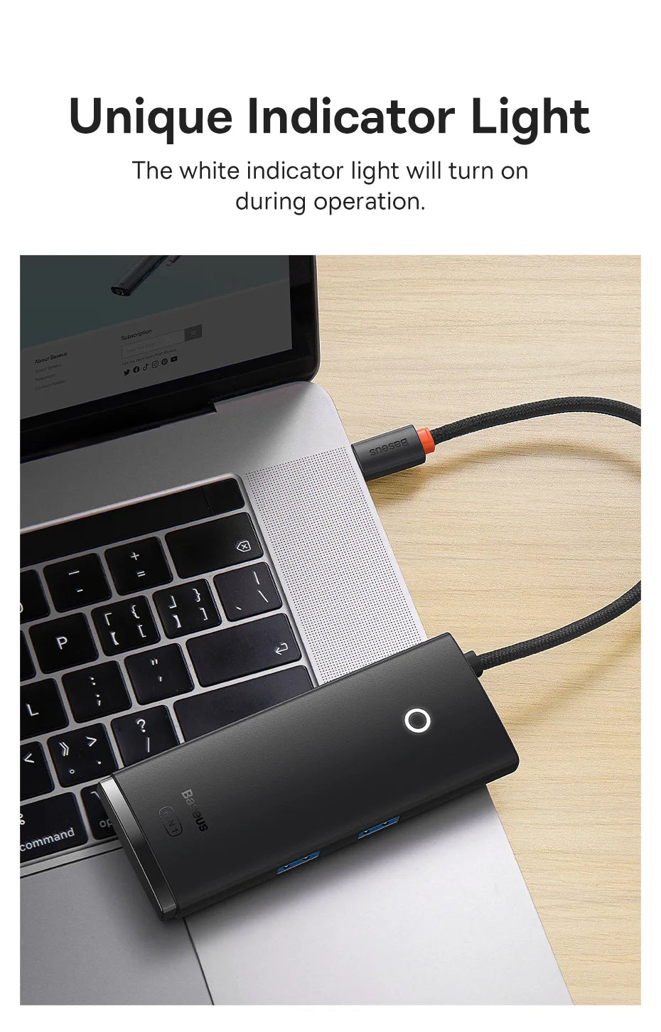 Baseus USB Type C HUB to HDMI-compatible USB 3.0 Adapter 6 in 1 Type C HUB Dock for MacBook Pro Air USB C Splitter