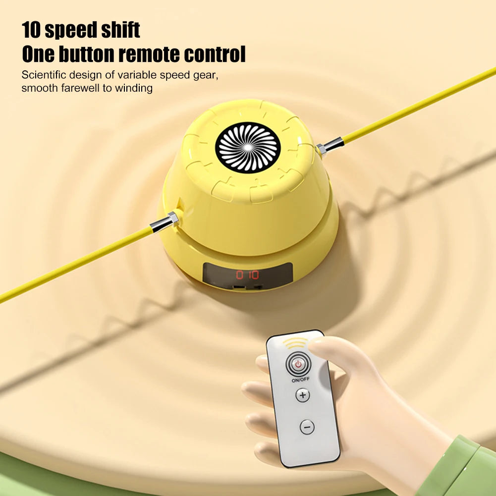 Electric Counting Rope Skipping Machine Automatic Remote Control  Jump Rope Digital Counter Indoor Outdoor exercise Toys Games