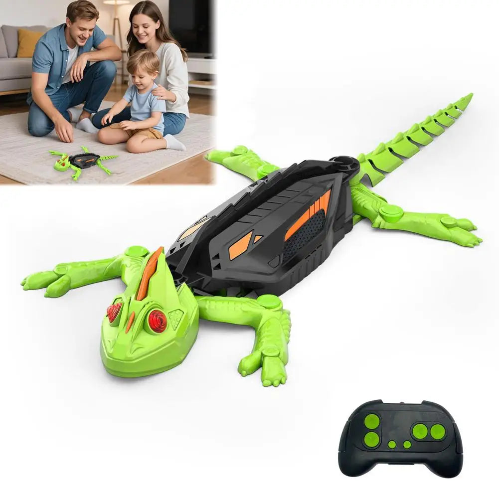 Remote Control Wall Climbing Gecko Robot Toy for Kids, Rechargeable, Christmas Novelty Gift, Anti-Fall Design, Easy to Operate