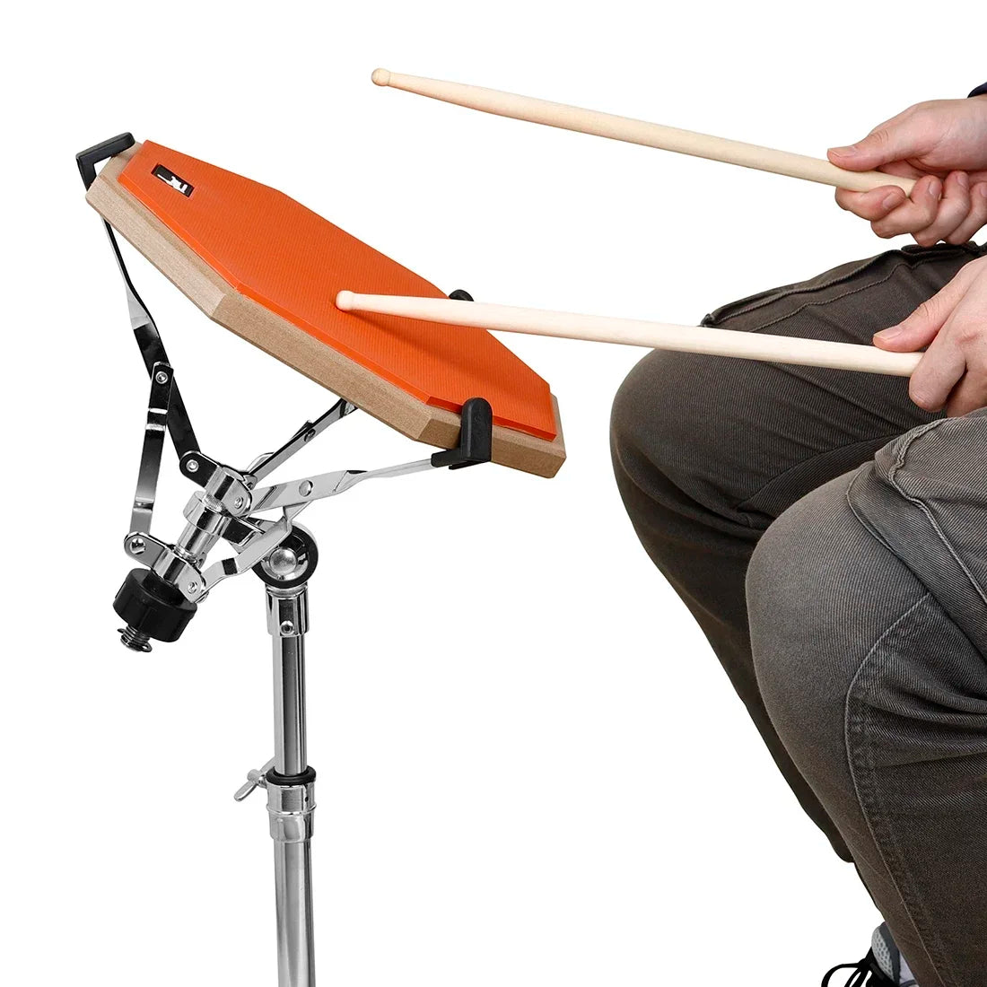 SLADE 8 Inch 12 Inch Drum Practice Pad Rubber Wooden Dumb Drum Pad Mute Training for Jazz Drums Exercise Beginners