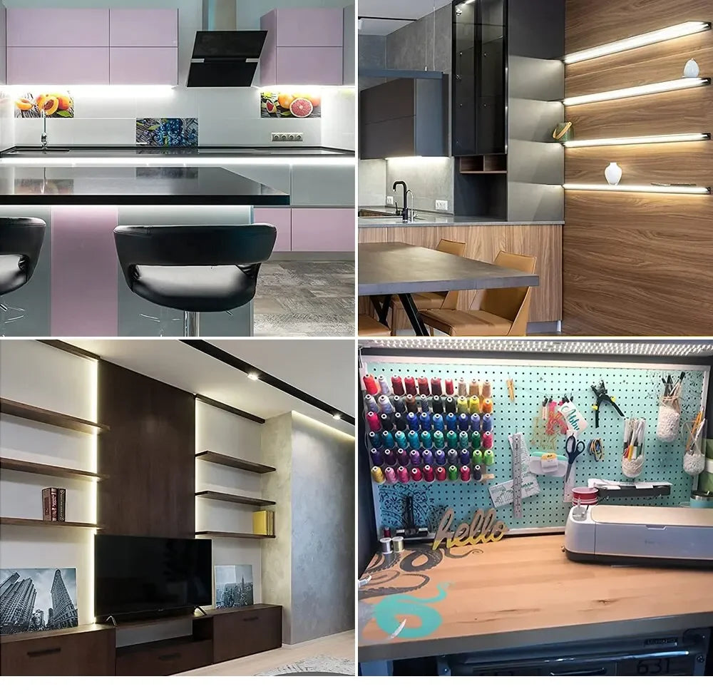 USB LED Light Strip Hand Scan Sensor Light 60LEDs/m DC5V Waterproof BackLight Flexible Lights Strip for Stairs Cabinets Bedroom