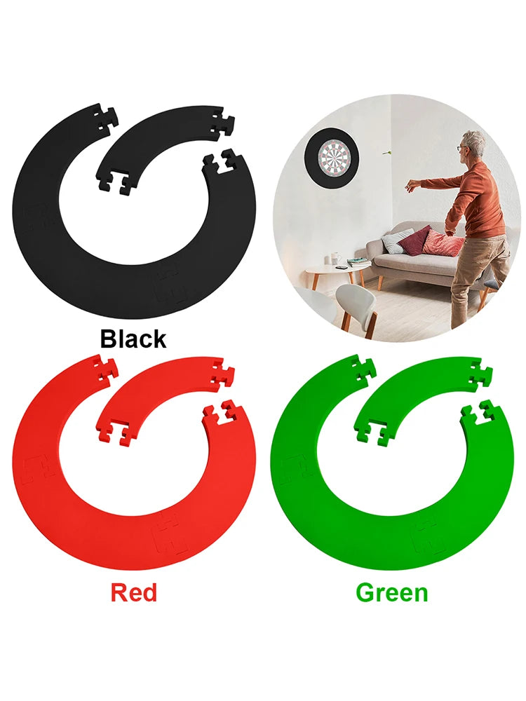 EVA Dartboard Surround Jigsaw Ring Design Dart Board Ring Lightweight Wall Dart Backboard Ring Removable Dartboard Surround Ring