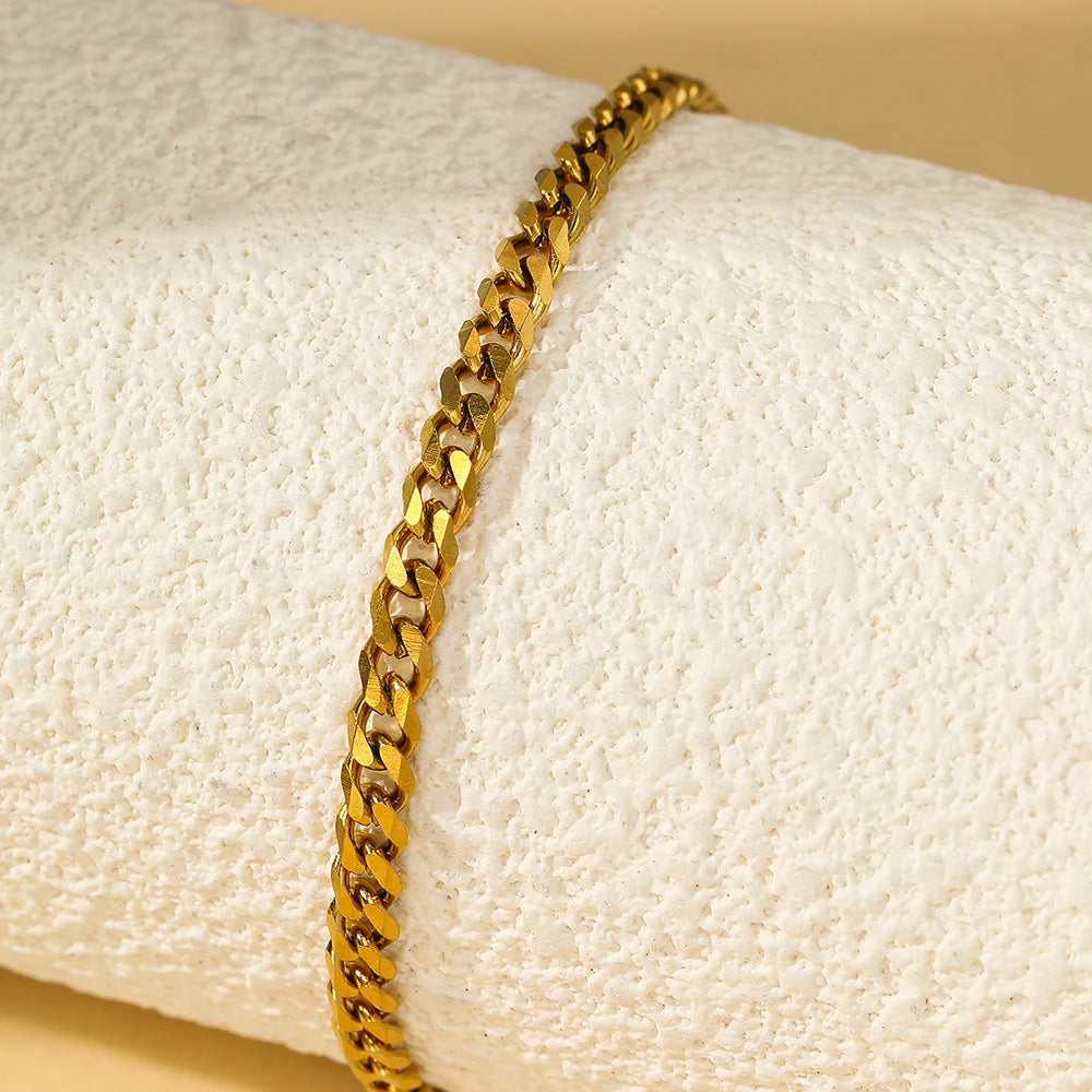 Stainless steel anklet Multiple chain thickness specifications Classic fashion anklet For Women Jewelry Creative Fashion Gifts