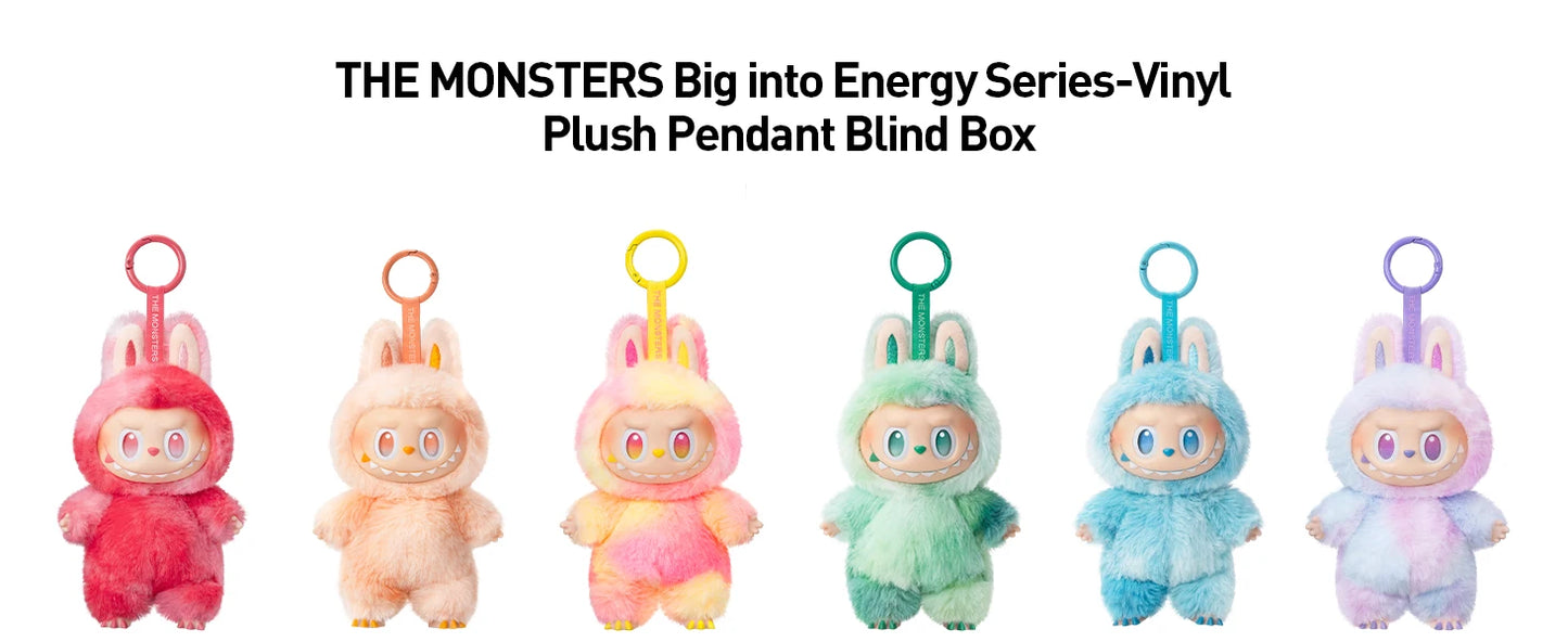 POP MART Labubu Doll The Monsters Big Into Energy Series Blind Box Random Vinyl Pendant Collectible Plush Toy Figure Gift