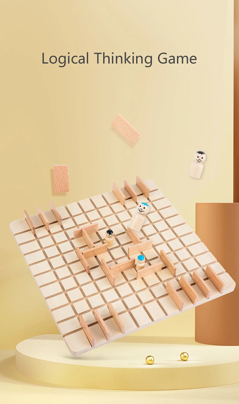 Children Logical Thinking Games Wooden Chess Toys Parent-Child Interactive Board Games Educational Toys For Kids Brain Training