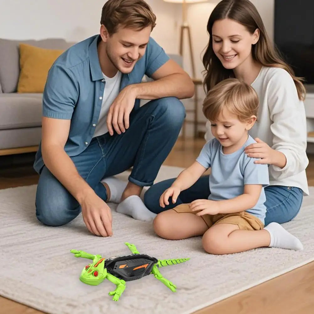 Remote Control Wall Climbing Gecko Robot Toy for Kids, Rechargeable, Christmas Novelty Gift, Anti-Fall Design, Easy to Operate