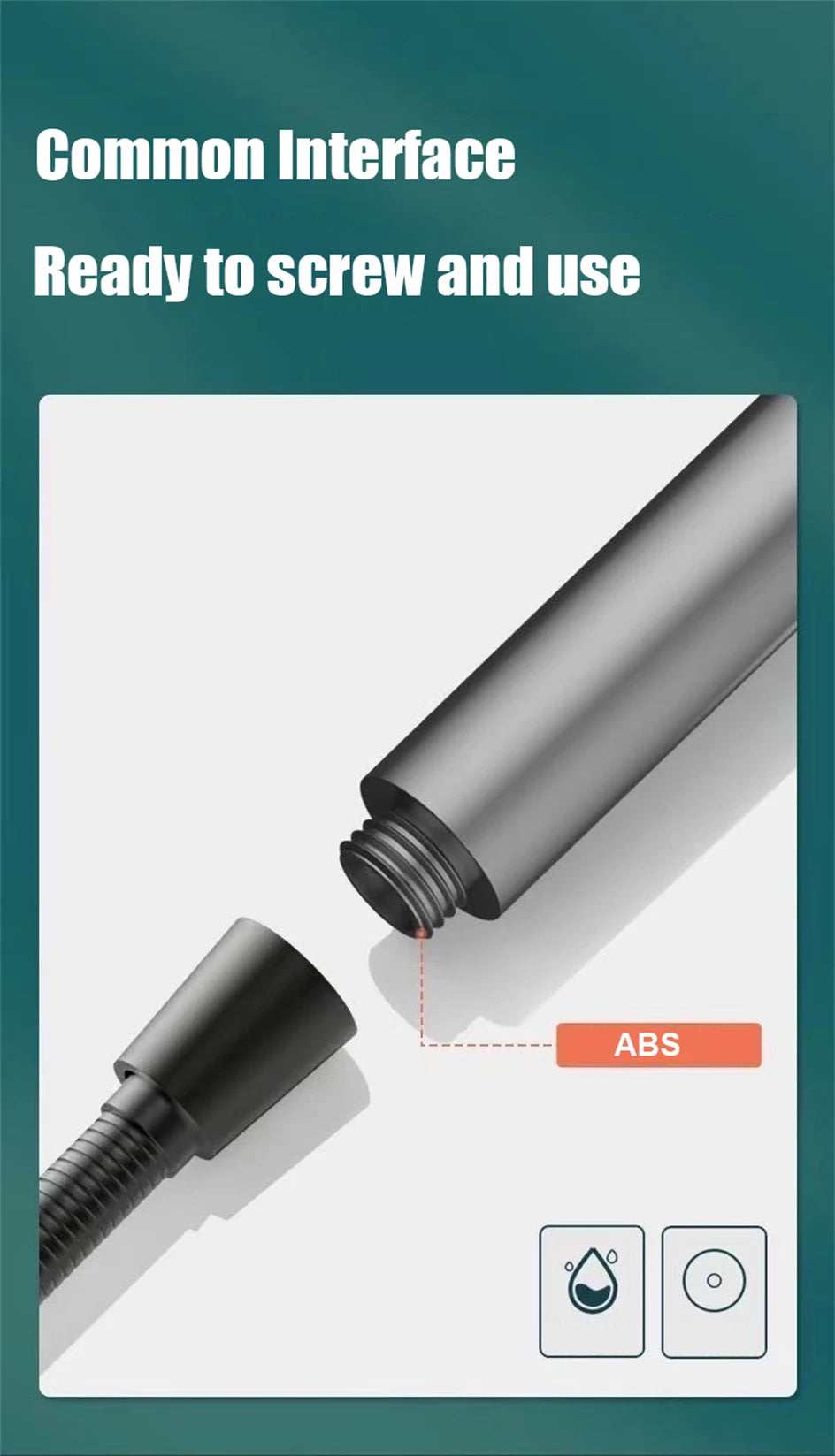 3 Modes High Pressure Water Saving Filter Powerful Shower Head Massage Spa Handheld Showerhead with ON/OFF Switch for Bathroom