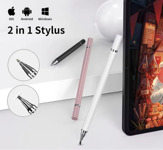 2 in 1 Universal Stylus Pen For Tablet Mobile Android ios Phone iPad Accessories Drawing Tablet Capacitive Screen Touch Pen