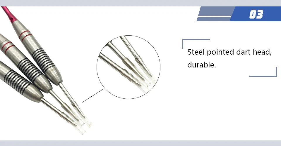3pcs/1set Of 24g Stainless Steel Dart Needle Anti-fall Fine Aluminum Rod Red Aurora Wing Adult Training Entertainment Games