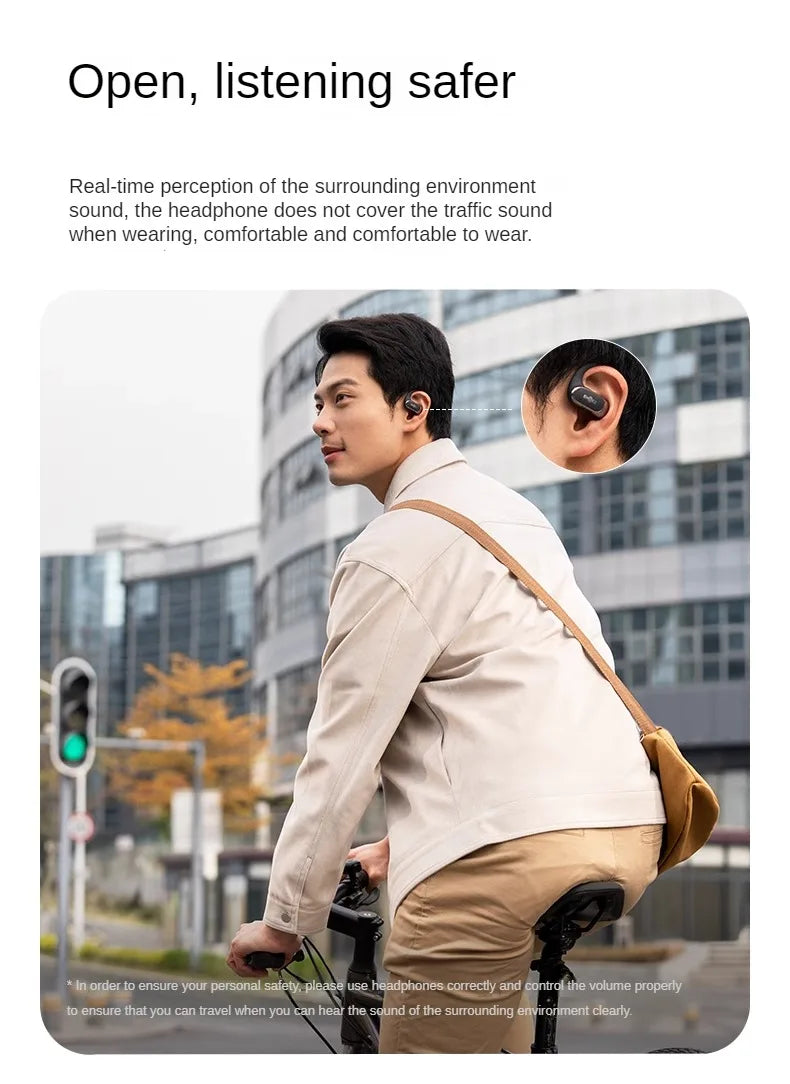 Original SHOKZ T511 OpenFit Air Open Earless Wireless Bluetooth Headphones Sports Headphones HD Call Noise Reduction Support APP