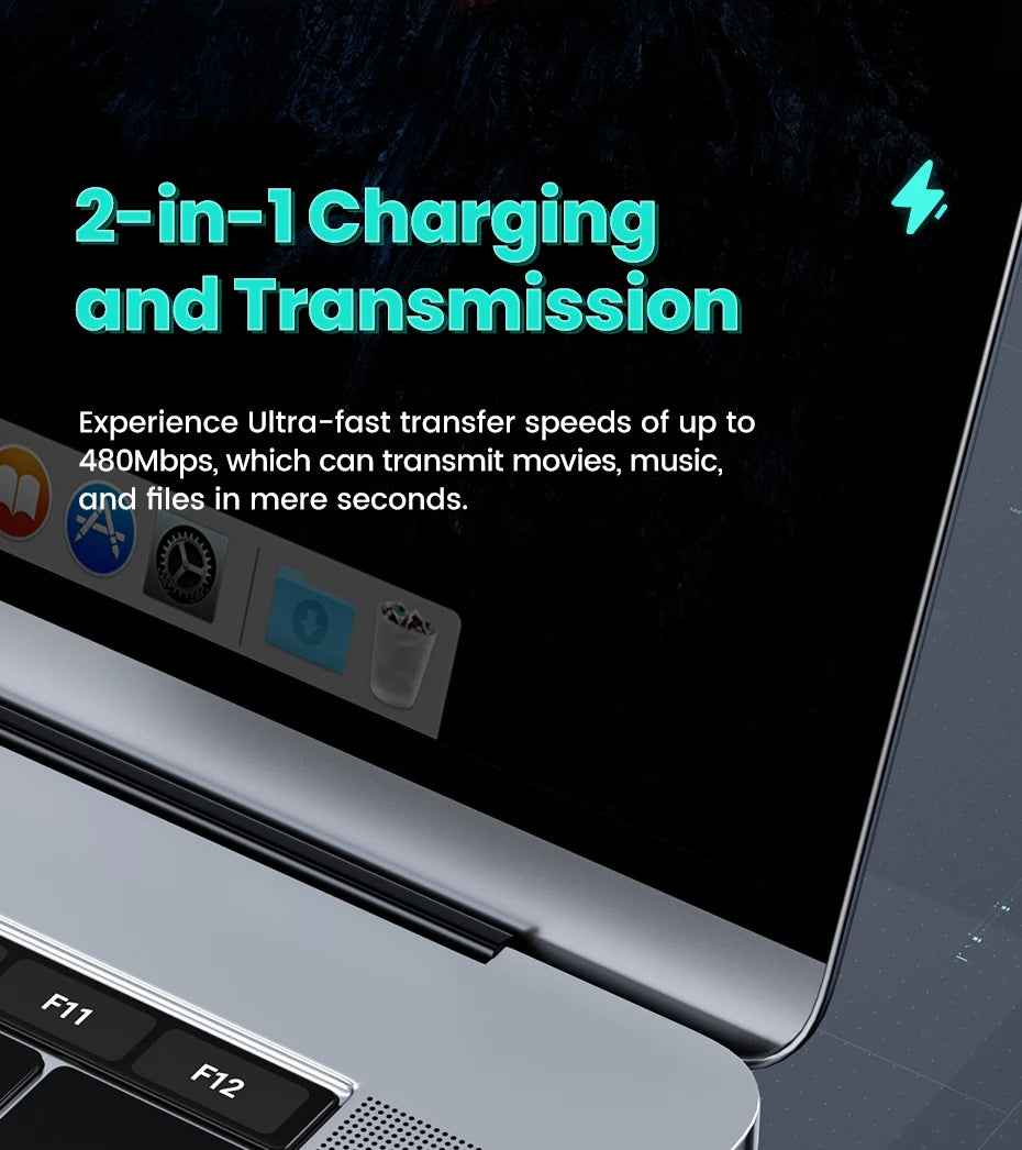 Toocki PD 100W 90 Degree USB Type C Cable to USB C Fast Cahrging for Macbook Xiaomi Huawei OPPO Samsung Huawei Display Cable