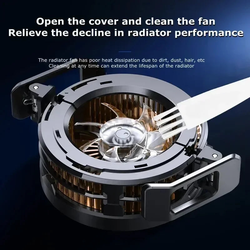 2 IN 1 MEMO CX08 Magnetic Back Clip Universal Mobile Phone Cooler Semiconductor Cooling Fan Freeze Radiator for iOS Android PUBG