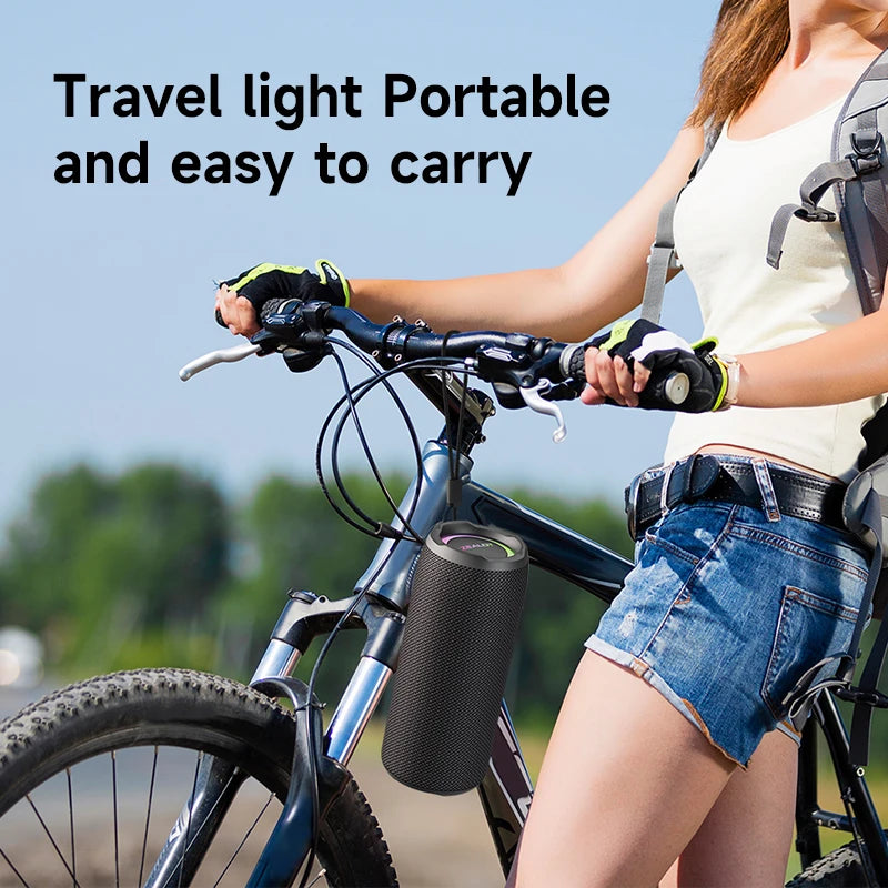 ZEALOT-S49PRO Portable Bluetooth Speaker 20W IPX6 Waterproof,Micro SD Card,AUX-in Plug,10H Playtime,RGB Light  Wireless Stereo