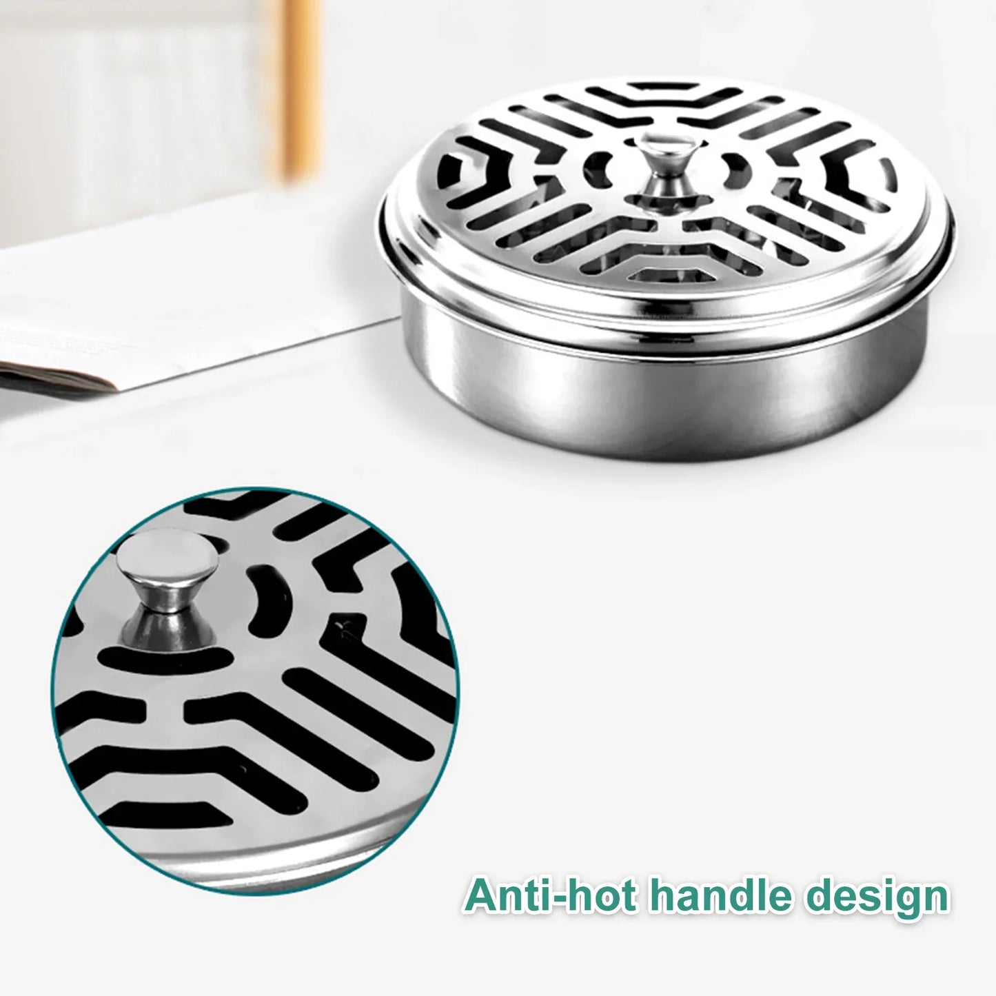New Mosquito Coil Holder Mosquito Coil Box With Cover Mosquito Coil Tray Nail Tooth Mosquito Coil Holder Household Ash Tray