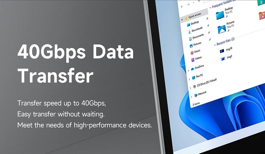 Hagibis USB C Fast Charger Cable With LED Display PD 240W 40Gbps Video Cord Compatible with Thunderbolt 4/3 For iPhone 17 Laptop