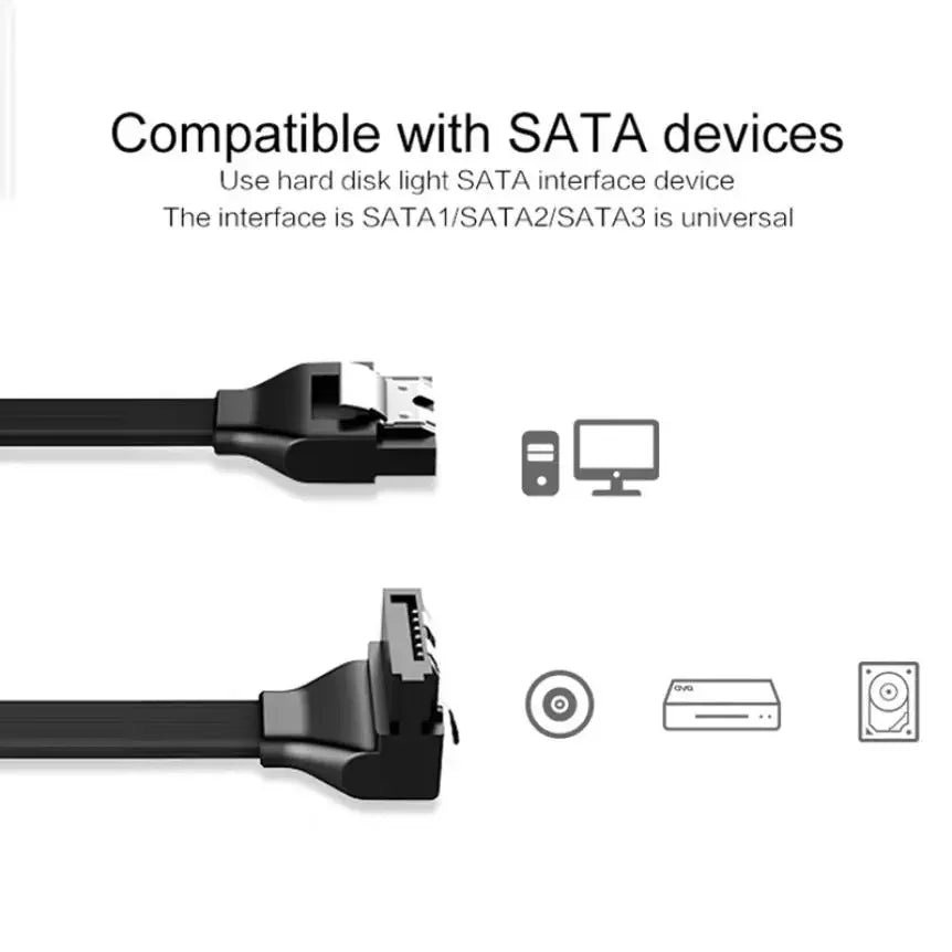 1/2PCS 50CM SATA 3.0 Data Cable High-speed Sata III Cable Adapter Connection Converter For SATA HDD SSD CD Drive Writer Desktop